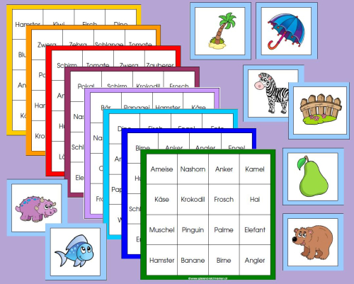 Erstlese-Bingo – Spielend – Leicht – Lernen dedans Bingo Spiel Zum Ausdrucken