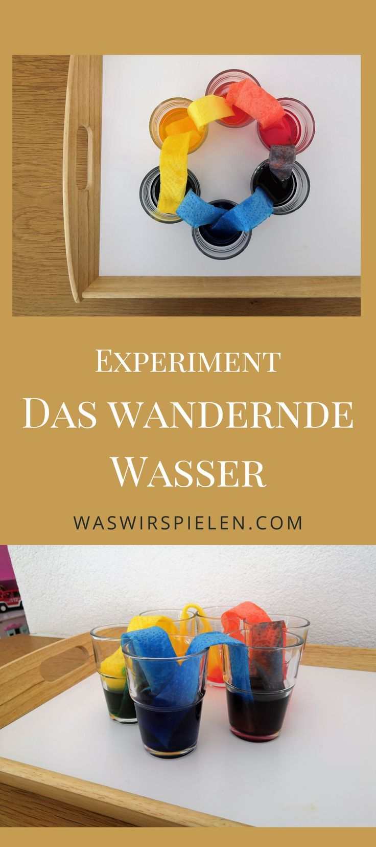 Experiment Für Kinder "Das Wandernde Wasser" In 2020 avec Experimente Mit Wasser Grundschule