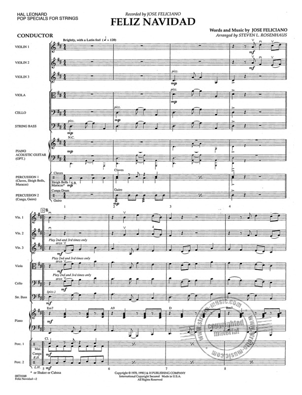 Feliz Navidad Von José Feliciano | Im Stretta Noten Shop concernant Feliz Navidad Noten