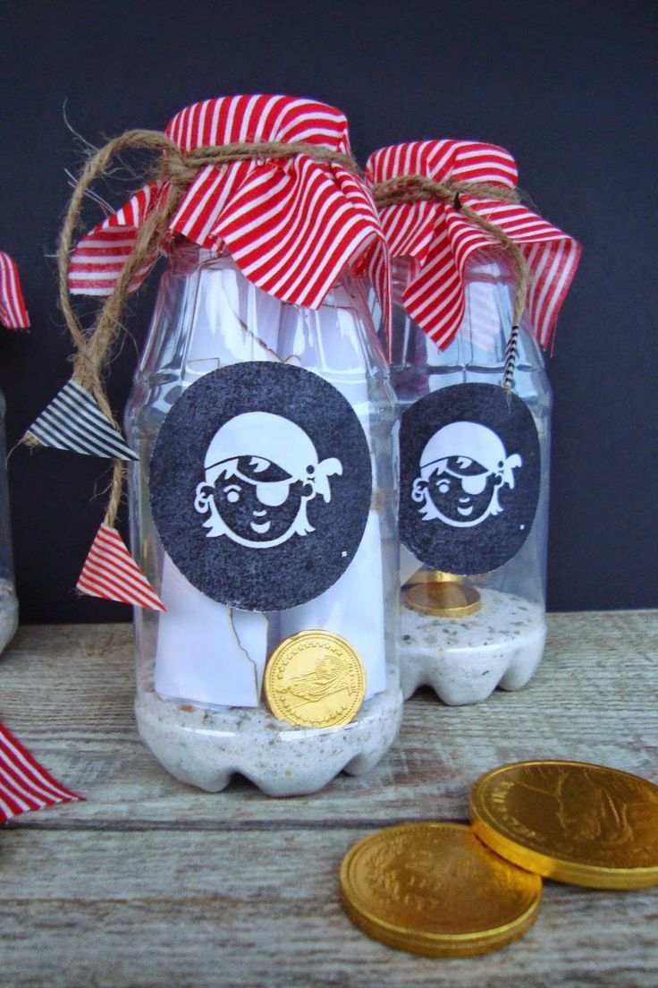 Flaschenpost Einladung Zum Piratengeburtstag dedans Piratenparty Basteln