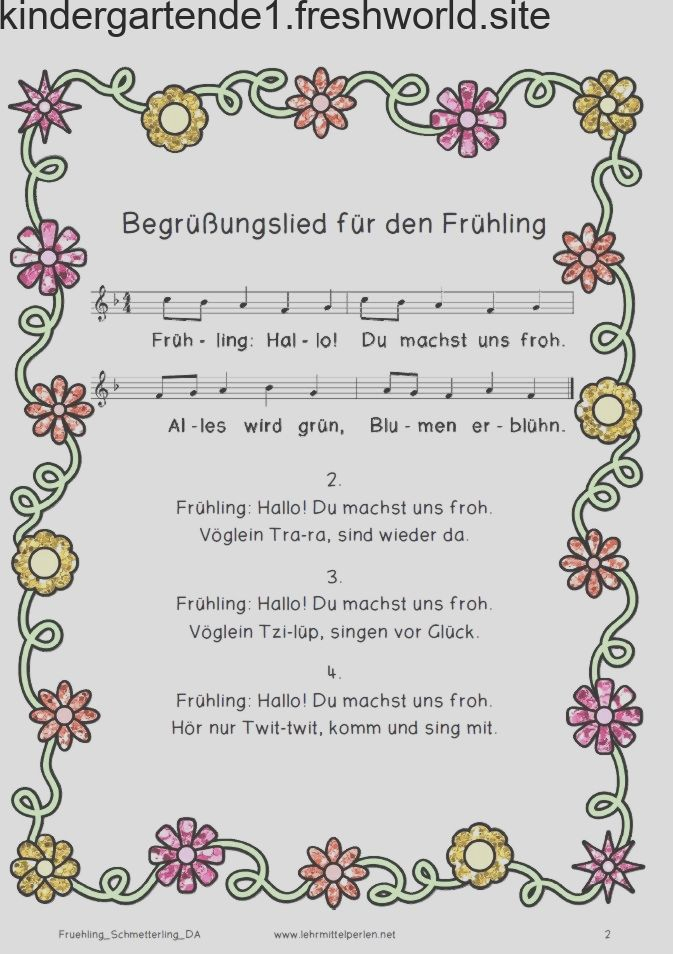 Fruehling Schmetterling 1 | Kinderlieder Frühling avec Frühlingslied Kindergarten