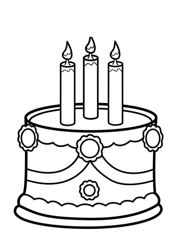 Gateau D'Anniversaire Coloriage Beau Photographie Gateau encequiconcerne Dessin Gateau Anniversaire