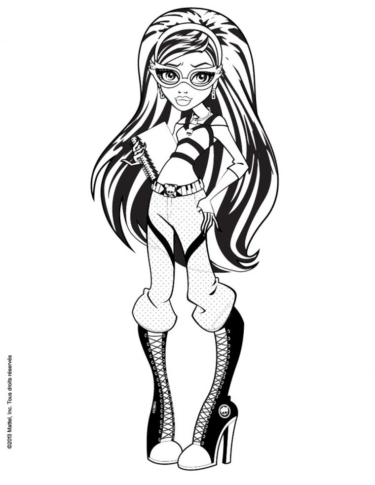 Ghoulia Yelps – Coloriage Monster High – Coloriages Pour à Coloriage De Monster High