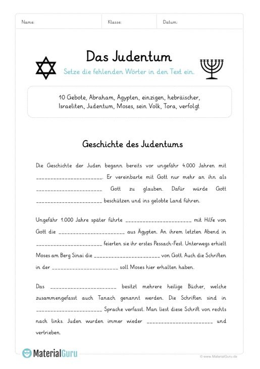 Gymnasium Religion Klasse 5 Arbeitsblätter Abraham serapportantà Grundschule Judentum