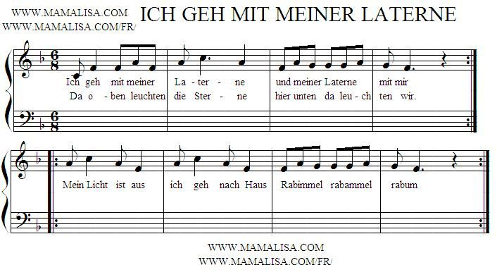 Ich Geh Mit Meiner Laterne 2 – Germany | Childrens Songs avec Liedtext Ich Geh Mit Meiner Laterne
