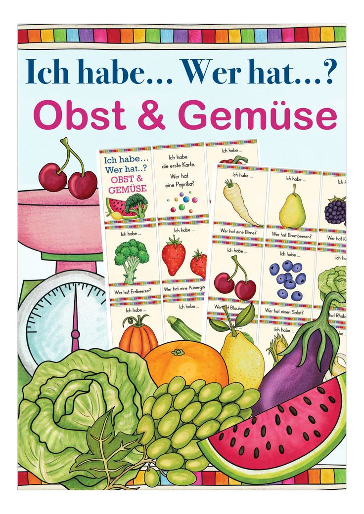 Ich Habe Wer Hat? Obst &amp; Gemüse - Unterrichtsmaterial dedans Obst Und Gemüse Abc Arbeitsblatt