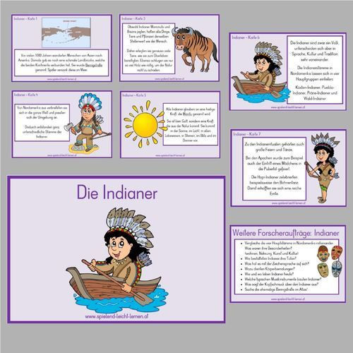 Indianer – Sachkartei | Indianer Unterricht, Indianer concernant Grundschule Indianer
