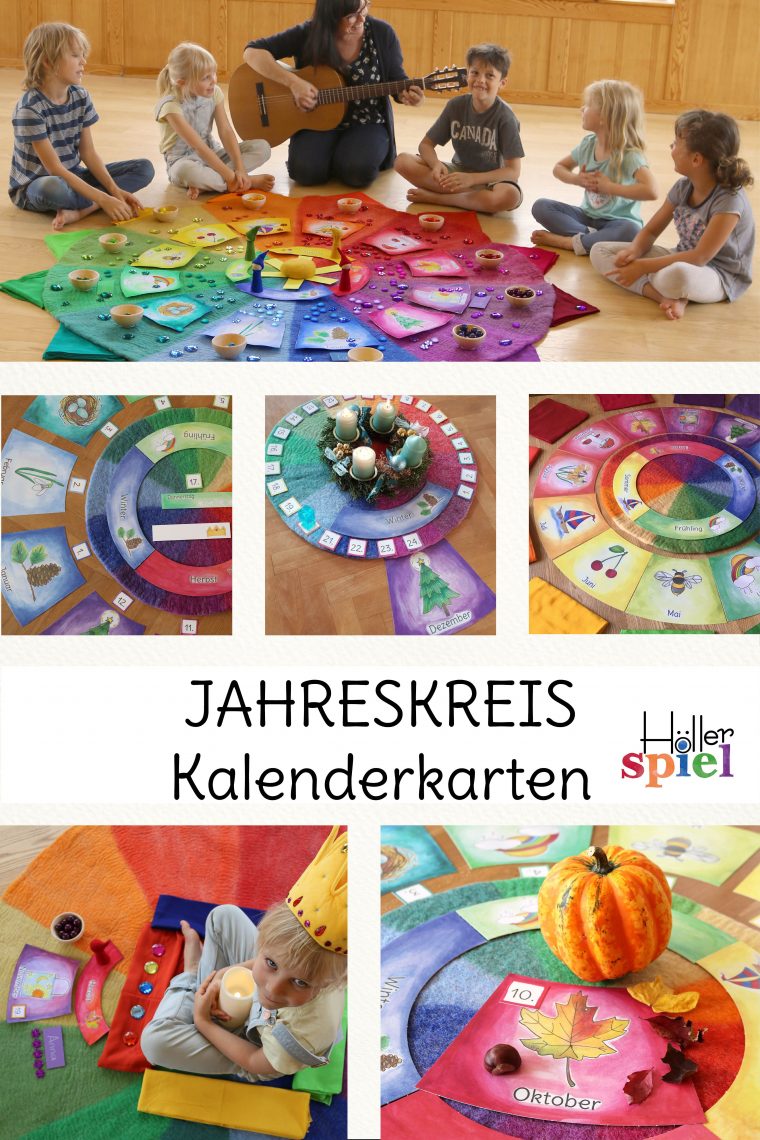 Kalenderkarten Für Den Jahreskreis | Jahreszeiten tout Spiele Für Kindergarten