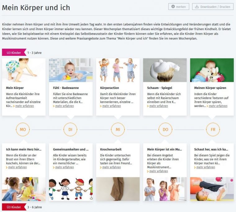 Kita-Projekt-Plan Mein Körper Und Ich concernant Mein Körper Und Ich Kindergarten