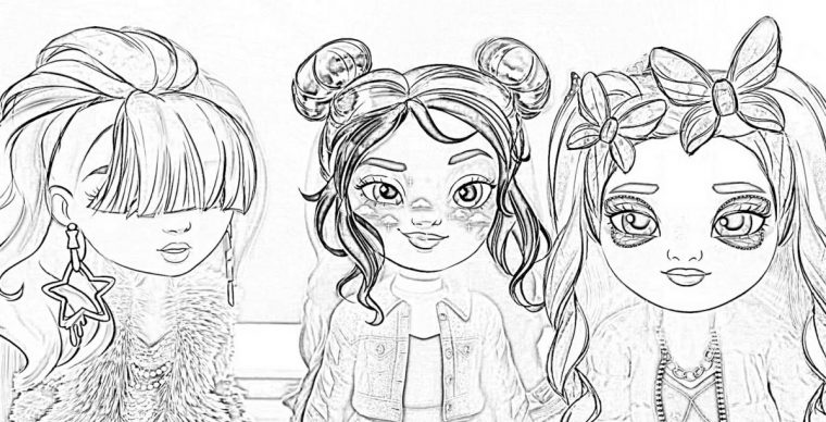 dessin a imprimer rainbow high