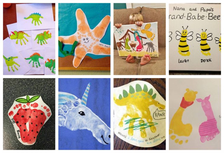 Kreatives Malen Mit Hand- Und Fußabdrücken :) – Nettetipps.de encequiconcerne Malen Mit Kleinkindern Ideen