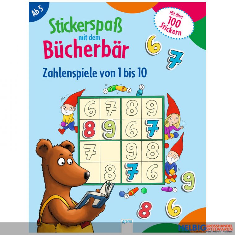Lern-Sticker-Hefte "Stickerspaß Mit Dem Bücherbär" – 4 à Wie Viele Buchstaben Hat Das Abc