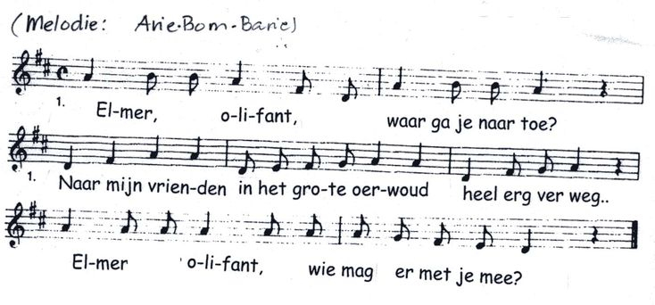 Lied Elmer Olifant.. | Elmer De Olifanten, Olifant, Olifanten avec Hoppe Hoppe Reiter Text