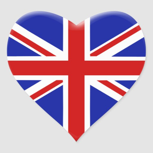 Love Drapeau Royaume-Uni Angleterre Sticker Cœur | Zazzle destiné Drapeau De L Angleterre