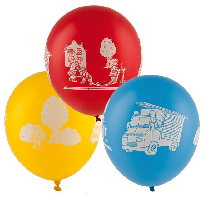 Luftballons "Schnelle Feuerwehr" 5Er Pack Günstig Kaufen pour Luftballon Material