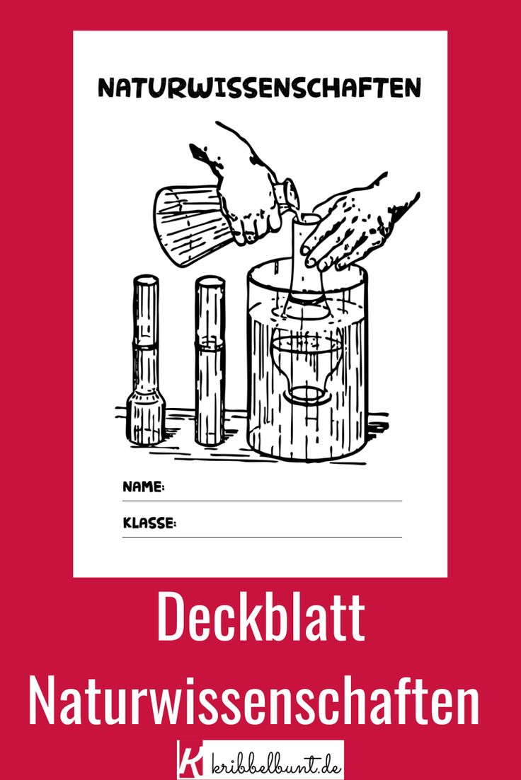 Naturwissenschaften Deckblatt – Für Die Schule Zum destiné Kurze Sagen Für Die Schule
