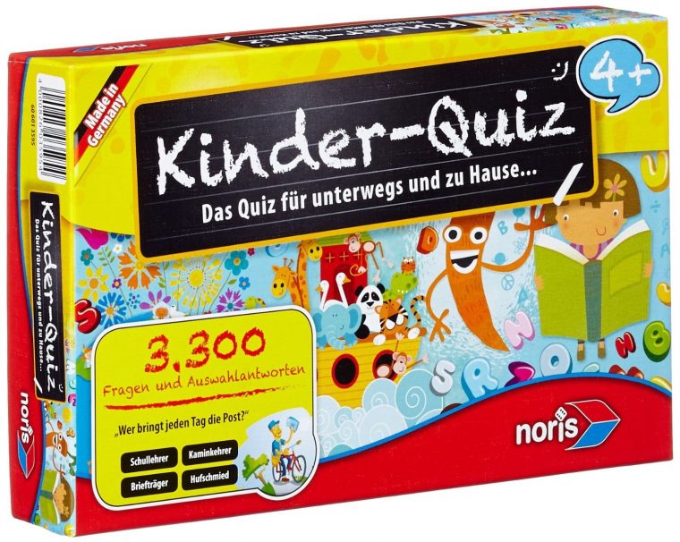 Noris Spiele 606013595 – Kinder Quiz 4+ , Kinderspiel tout Online Spiel Kinder