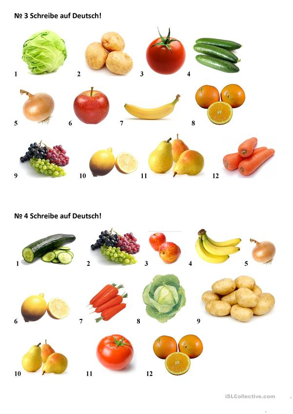 Obst Und Gemüse Arbeitsblatt – Kostenlose Daf Arbeitsblätter destiné Obst Und Gemüse Abc Arbeitsblatt