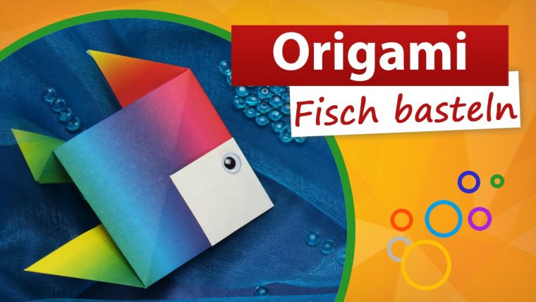Origami Fisch Falten Min Video Fisch Basteln Mit Kindern à Faltanleitung Fisch