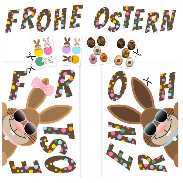 Oster-Fensterbilder Zum Ausschneiden, Beidseitig Gleich serapportantà Oster Fensterbilder