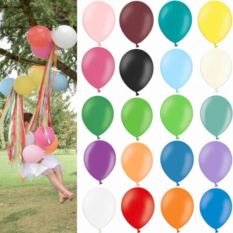 Pastell-Luftballons 10 Stück 27 Cm Sb12P Farbauswahl concernant Luftballon Material