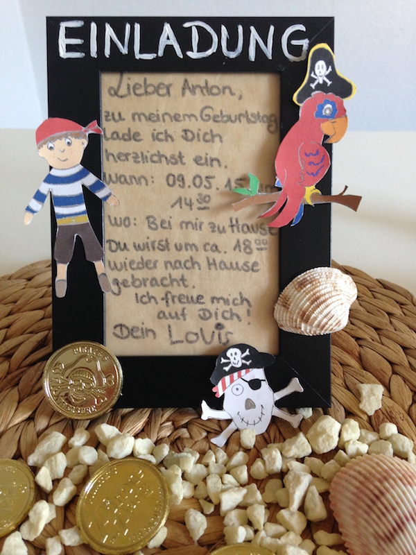 Piraten-Kindergeburtstag: Einladung Selber Machen encequiconcerne Kindergeburtstag Piraten Basteln