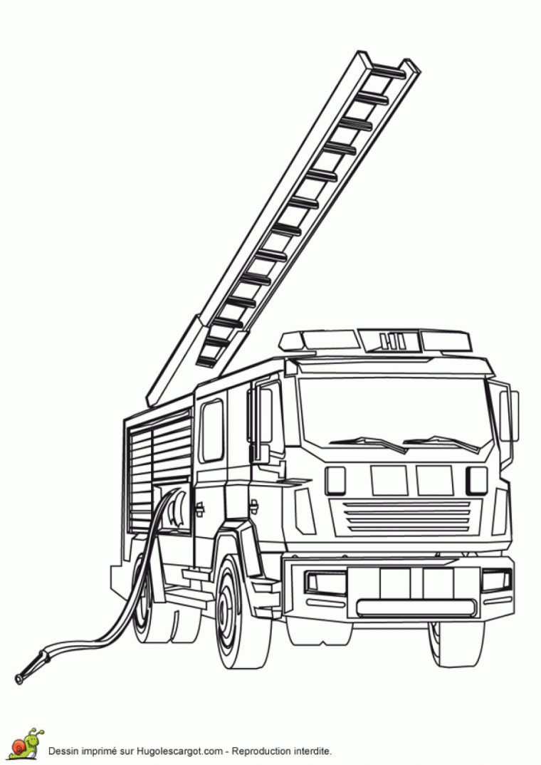 Pixel Art Camion Pompier à Coloriage Camion Pompier