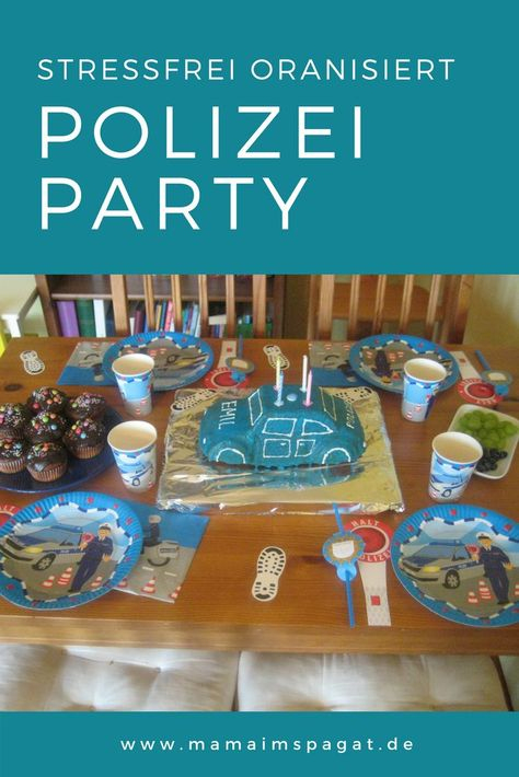 Polizeigeburtstag: Deko- Und Spielideen Für Kinder dedans Polizei Party Kindergeburtstag Spiele