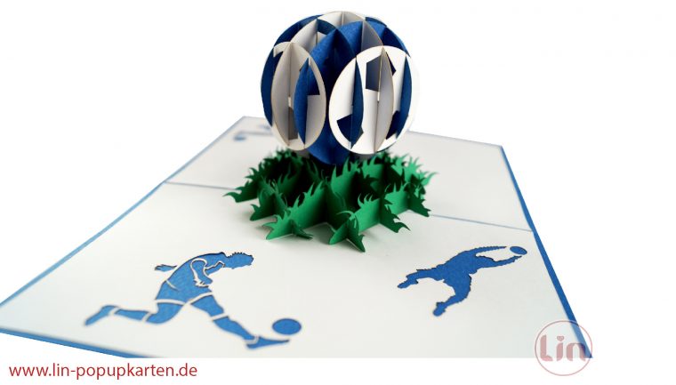 Pop Up 3D Karte, Geburtstagskarte Gutschein, Schalke à Gutschein Fußballspiel