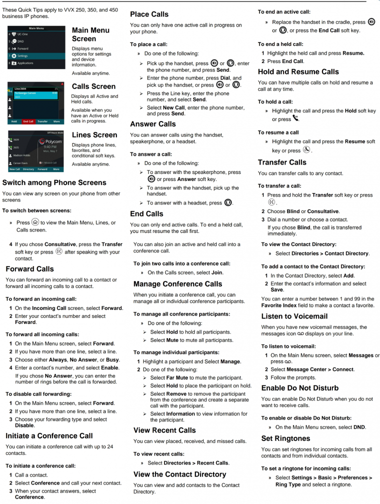 polycom vvx 250 user guide