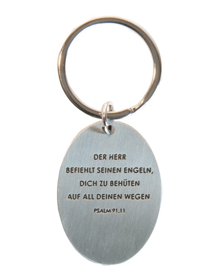 Schlüsselanhänger – Schutzengel Mit Kind avec Spruch Schutzengel Kind