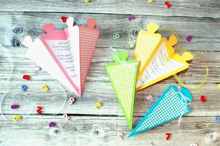 Schultüte Basteln In 2020 | Einladung Basteln, Einladung à Bastelvorlage Schultüte