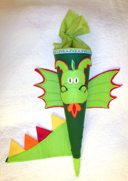 Schultütenbasteln Im Kindergarten Lief So, Dass Die Kinder dedans Drachen Zum Selber Basteln