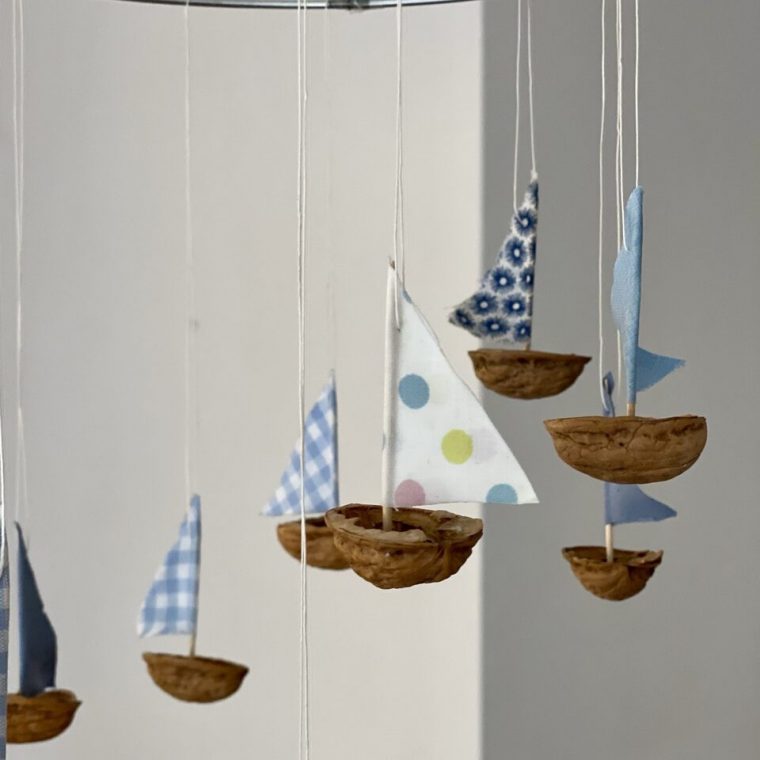 Segelschiff-Mobile (Anleitung): Sommerlich Basteln – Feinslieb tout Segelschiff Basteln