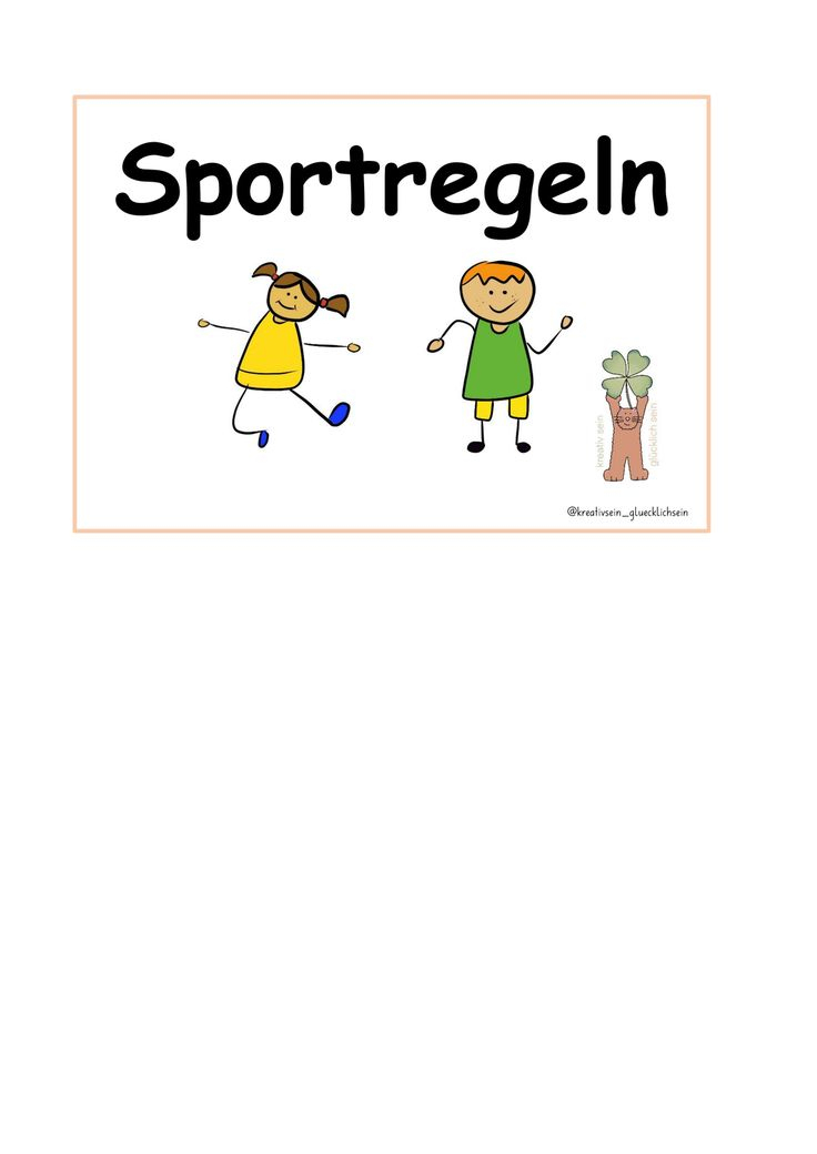 Sportregeln – Unterrichtsmaterial Im Fach Sport In 2020 destiné Begrüßungslied Grundschule
