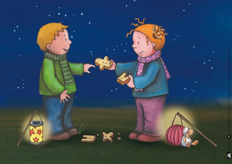 St. Martin Feiern Mit Emma Und Paul. Kamishibai pour St Martinsgeschichte Mit Bildern