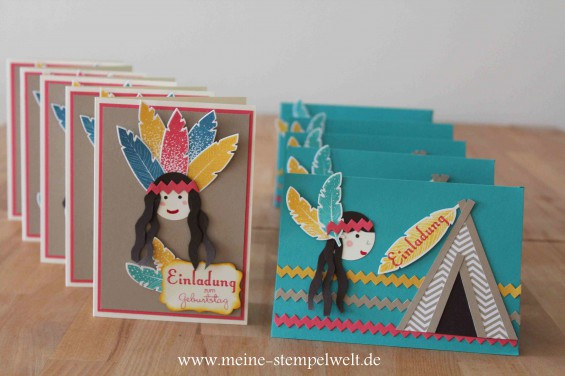 Stampin Up Indianer Geburtstag | Meine Stempelwelt By concernant Indianer Geburtstag
