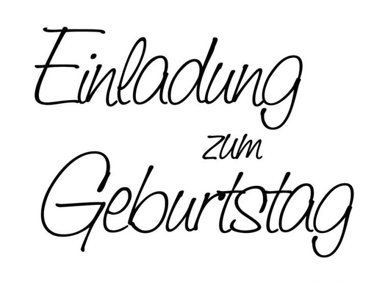Stempel Einladung Zum Geburtstag 60X44Mm | Kreativ-Depot tout Geburstag Einladung