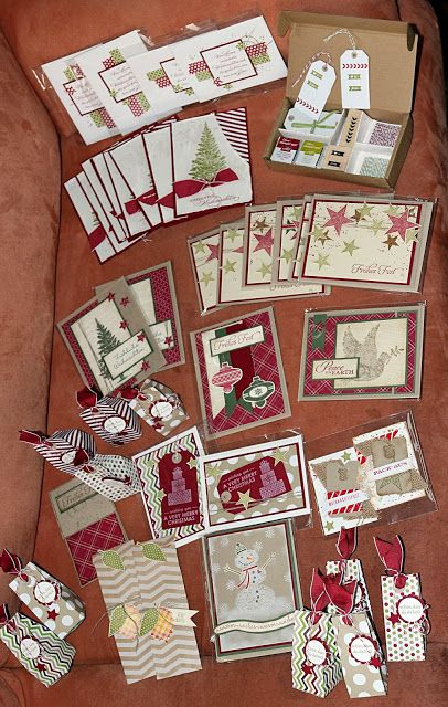 .Stempelkreationen.de: Gebastelte Weihnachtskarten pour Weihnachtskarten Selbstgebastelt