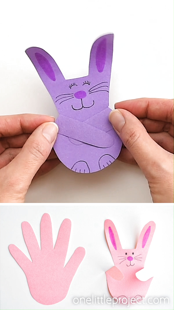 These Handprint Bunnies Are So Cute And Theyre So Easy To avec Bastelangebote Für Krippenkinder