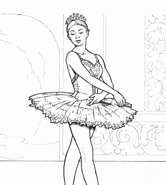 dessin à imprimer danseuse
