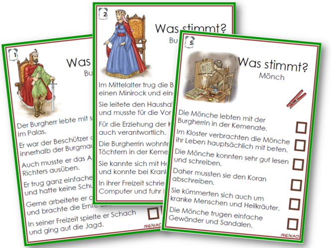 Unterrichtsmaterial, Übungsblätter Für Die Grundschule serapportantà Mittelalter Grundschule