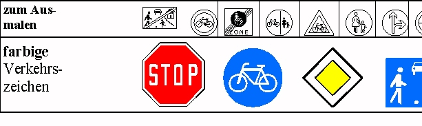 Verkehrszeichen Für Kinder Zum Anmalen : Malvorlage à Verkehrszeichen Für Kinder