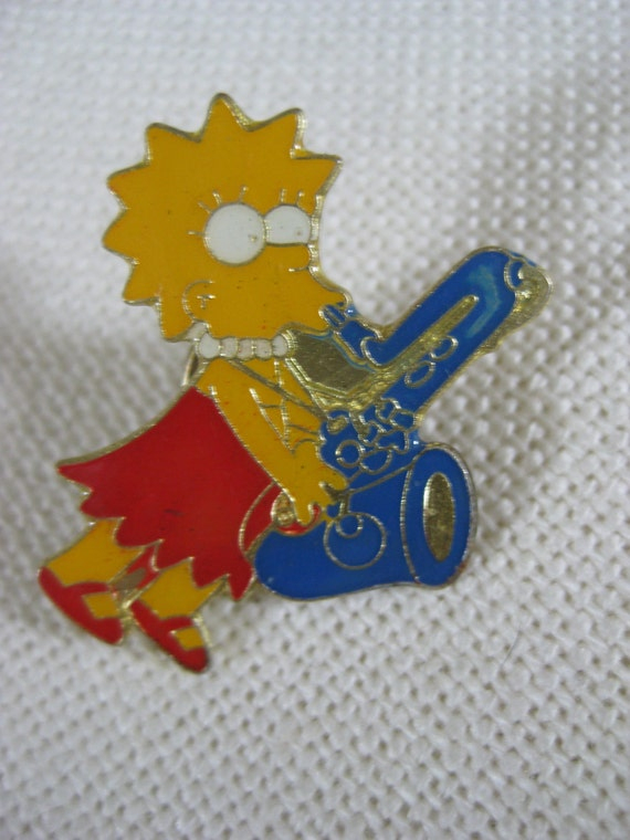 Vintage Lisa Simpson Saxophone Pin intérieur Saxophone Lisa Simpson Vintage Lisa Simpson Saxophone Pin intérieur Saxophone Lisa Simpson