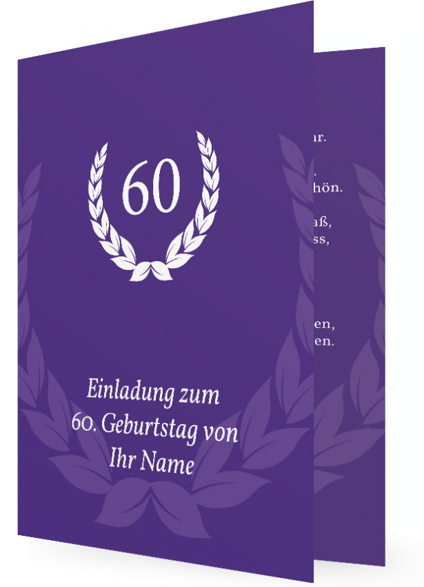 Vorlage Für Einladung Zum 60 Geburtstag concernant Geburstag Einladung