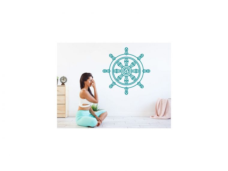 Wandalas – Wandtatto Dharma Rad, Rad Der Erkenntnis tout Buddhismus Achtfacher Pfad