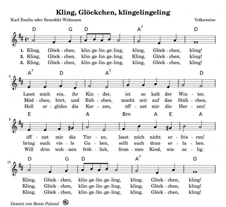Weihnachtslieder Noten, Kinder Lied, Gitarre Lieder concernant Noten In Der Weihnachtsbäckerei