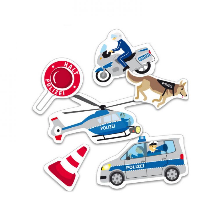 Xxl-Konfetti Polizei, 24 Stück | Polizei | Jungen encequiconcerne Bastelideen Polizei