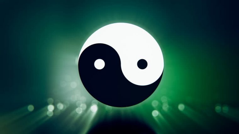Yin Yang Symbol Loopable Animation. Stock Footage Video avec Yin Und Yang Symbol