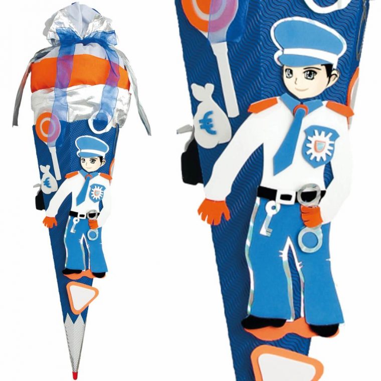 Zuckertüte – Schultüte – Basteltüte – Polizei – Partydeko avec Bastelideen Polizei Zuckertüte – Schultüte – Basteltüte – Polizei – Partydeko avec Bastelideen Polizei